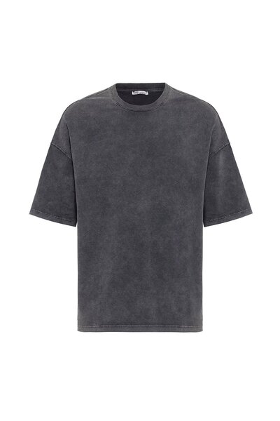 VAMOSCLO Washable oversize black t-shirt