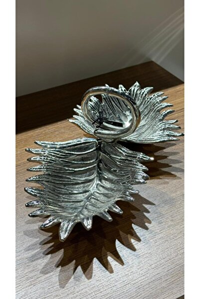 Mikasa Moor Antique Silver 2-Leaf Snack Bowl 16X33X12Cm