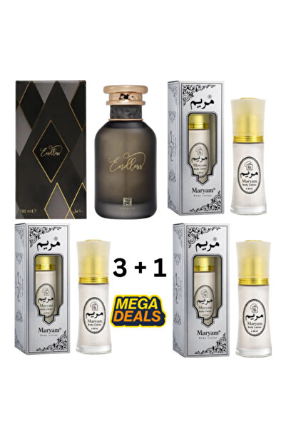 MARYAM 3 piece Mariyam body lotion & ENDLESS ahmed al magribi Combo offer