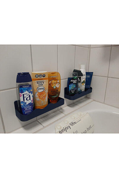 Printech3d Vantuzlu Duş Şampuanlık / Banyo Düzenleyici Şampuan Tutucu (Beyaz ...