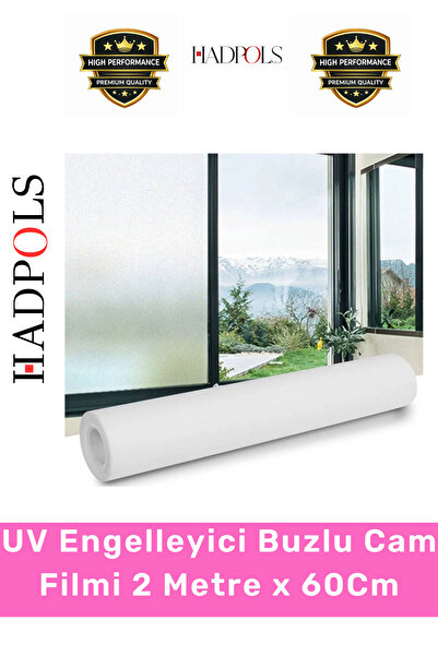 HadPols #BuzluCamFilmi 60x200cm İç Göstermeyen Statik Yapışkan UV Engelleyici...
