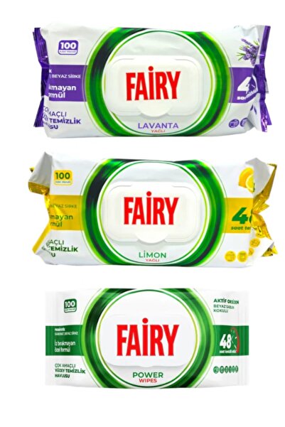 Fairy Set 3 X Servetele umede Cleaning,100bucati/pachet, 300bucati