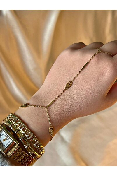 D&Z ACCESSORİES Gold Color Butterfly Wing Figured Shahmeran |   Minimalist El...