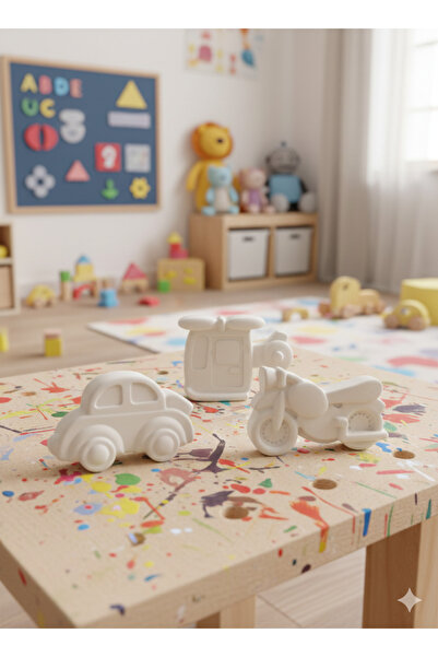muffag Alçı Taş Boyama Seti Anne Çocuk Etkinliği Çocuk Gelişimi Seti