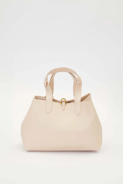 Levidor Beige Wallet Detailed Handbag