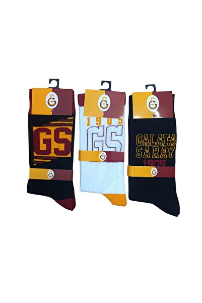 Galatasaray 3lü Paket Yetişkin Soket/Tenis Çorap GS22734 GS22741 GS22737
