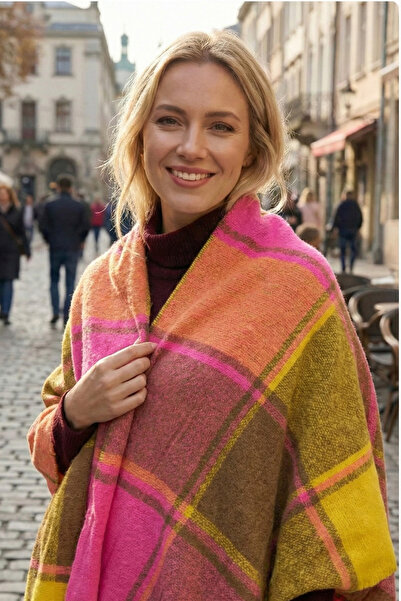 Gubo Women's Shawl Acrylic Multicolor 60X190