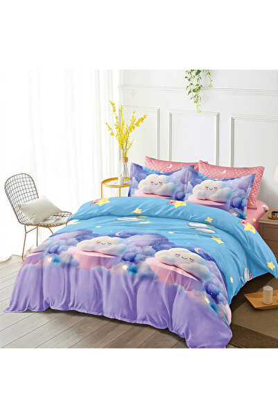 OEM Bed linen with elastic 180x200 for double bed 2 people, 6 pieces, DREAM-0555