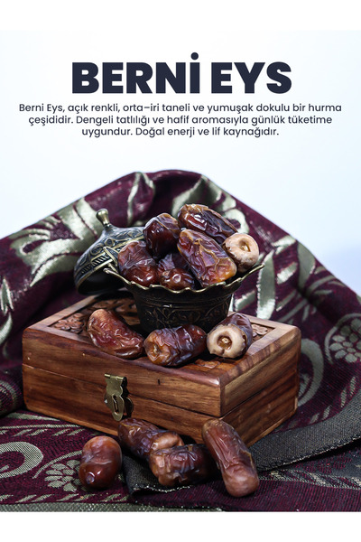 MEDİNE BERNİ EYS HURMA MENŞEİ BAHÇEDEN SOFRANIZA DOĞAL & KATKISIZ 10 KĞ