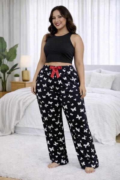 Lady Queen Ring Viskon Kumaş Pijama Altı