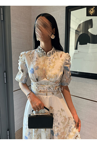 TURKIH crepe print dress