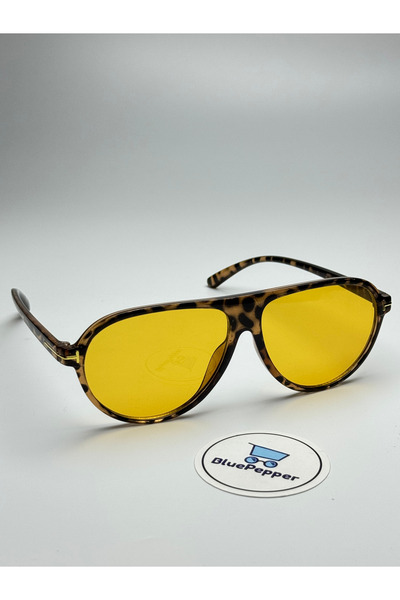 BluePepper Toms V7 |   Sunglasses Soft Color Trend Model Leopard Frame Orange...
