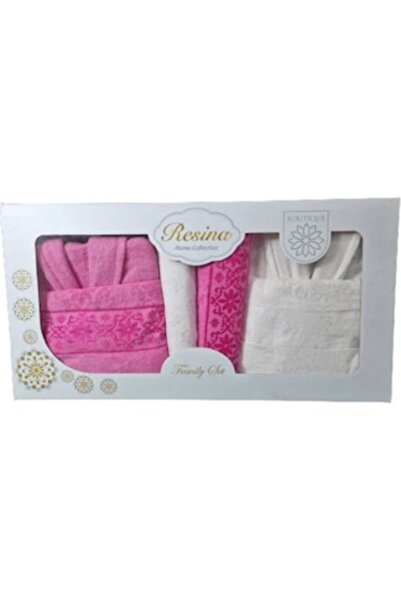 RESİNA Set of Bathrobes and Towels 100% Cotton, 6 Pieces, ZUBI@