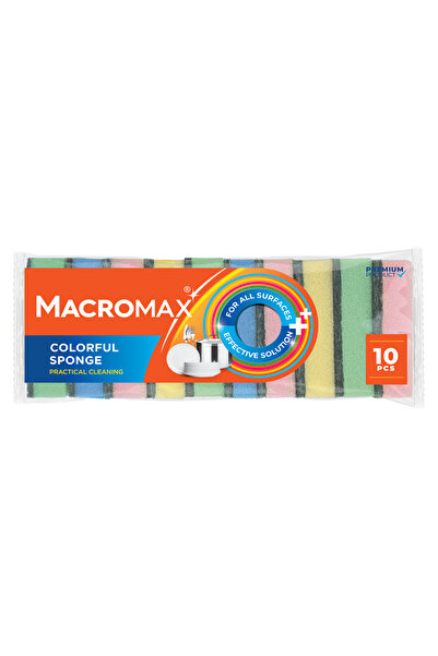 MACROMAX Colorful Sponge 10-Pieces Set