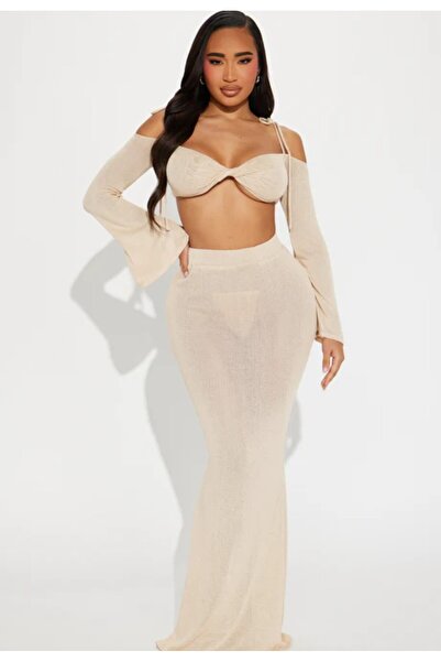 FASHION NOVA Crochet Skirt and Top Set