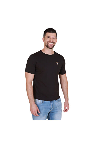 Aeronautica Militare , T-shirt with logo print, black