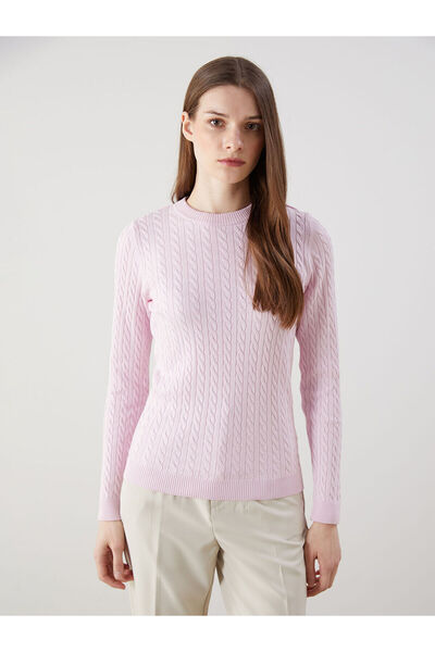 LC Waikiki Özmarka Нов сезон велосипеден врат самоузорни дамски плетени пуловери