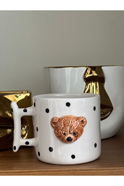 MeGgDecor Giant Size Coffee Teddy Head 420ml Mug