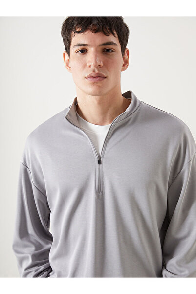 LC Waikiki Trendlucky Men's Sweatshirt with a High Collar with a Difference