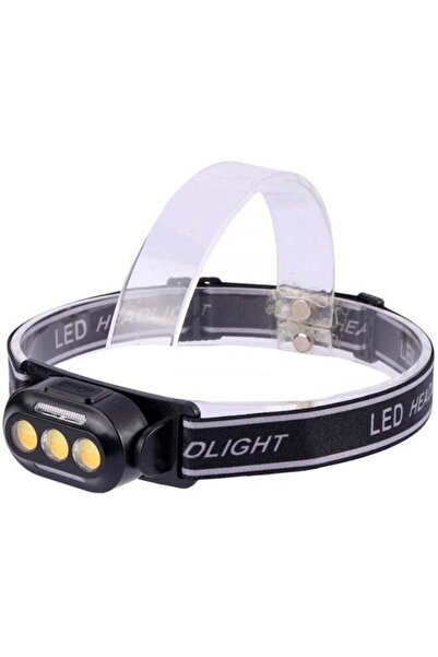 Generic COB LED Headlamp – Multifunctional Portable ABS High Brightness Recha...