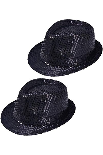 NW NessiWorld Children's Boy Black Sequined Hat Show Hat Michael Jackson Hat ...