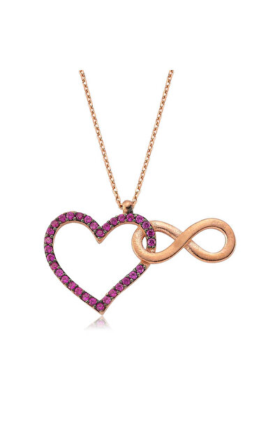 Generic Brand Silver My Heart is Forever With You Necklace