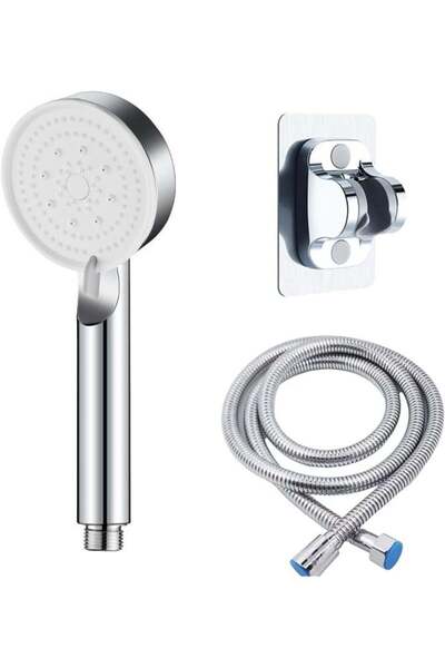 Generic رأس دش عالي الضغط، دش يدوي بشفرات توربينية مرئية، يدور 360 درجة، فلتر...