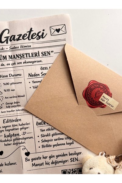 Pankart Evi AŞK SET - Sevgiliye Hediye - Eğlenceli Romantik Sevgililer Günü Hediyesi