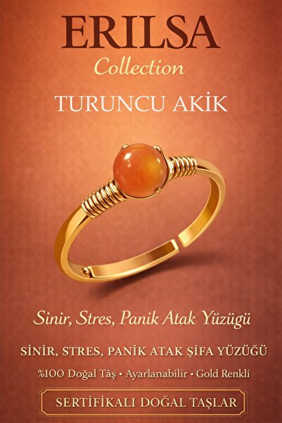 Erilsa خاتم معتمد لتخفيف التوتر والإدراكية والاندفاعات العاطفية - حجر العقيق ...