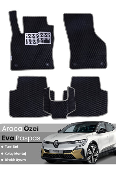 stiloto RENAULT MEGANE E-TECH ELEKTRİKLİ (2022-2025) Uyumlu EVA Paspas Tam Se...
