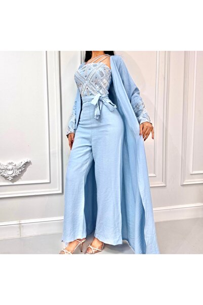 Thnyiah Sky blue jumpsuit
