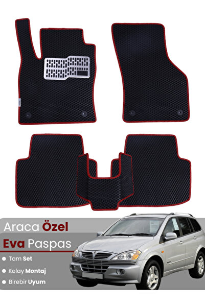 stiloto مجموعة كاملة من دواسات EVA متوافقة مع سيارة سانغيونغ كايرون (2005-201...