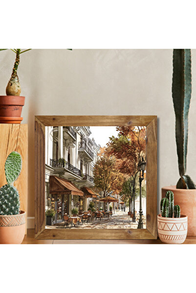 Tuba Decor Tablou pătrat cu rama din lemn