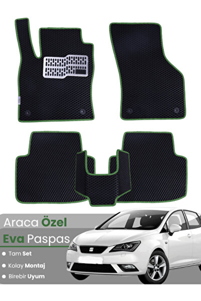 stiloto مجموعة كاملة من دواسات EVA متوافقة مع سيارة سيات إيبيزا ستيشن واجن (2...