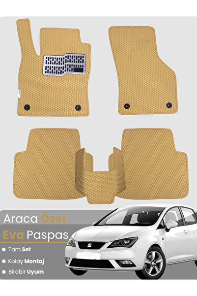 stiloto مجموعة كاملة من دواسات EVA متوافقة مع سيارة سيات إيبيزا ستيشن واجن (2...