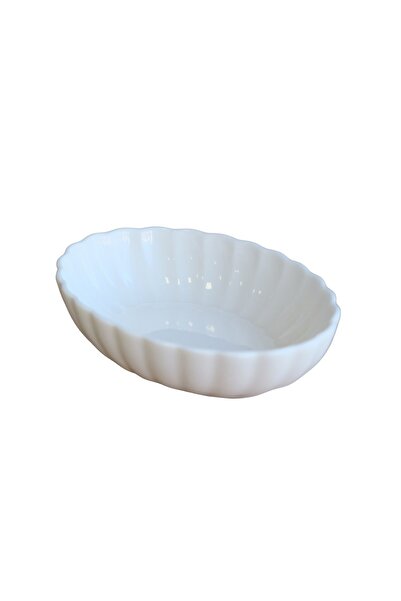 Kütahya Porselen Bone Luz Cream Oval Boat 14.5X10X3.5Cm Single Bnlzf15Oks00