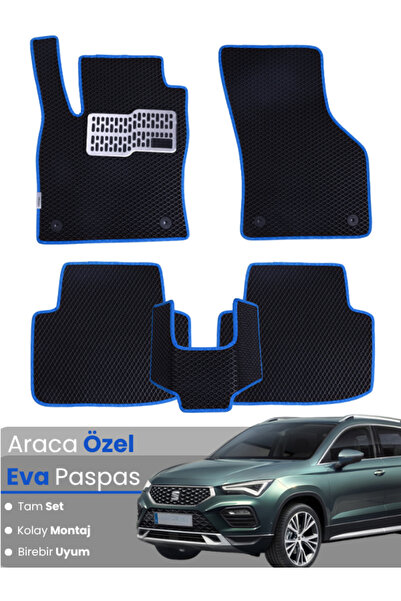 stiloto مجموعة كاملة من دواسات EVA متوافقة مع سيارة سيات أتيكا (2020-2025) - ...