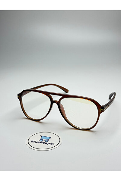 BluePepper Toms V12 |   Blue Light Protection Glasses Double Bridge Trendy Model Optical Compatible Glass Can Be Replaced 52 Ekart