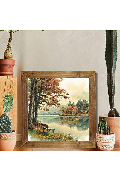 Tuba Decor Tablou pătrat cu rama din lemn