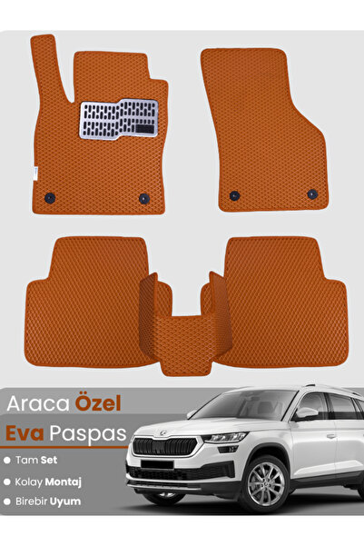 stiloto مجموعة كاملة من دواسات EVA متوافقة مع سيارة سكودا كودياك (2017-2023) ...