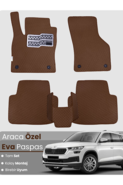 stiloto مجموعة كاملة من دواسات EVA متوافقة مع سيارة سكودا كودياك (2017-2023) ...