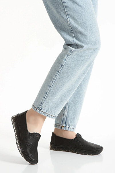 Adım Dünyası Genuine Leather Women's Orthopedic Casual Shoes – Summer Perfora...