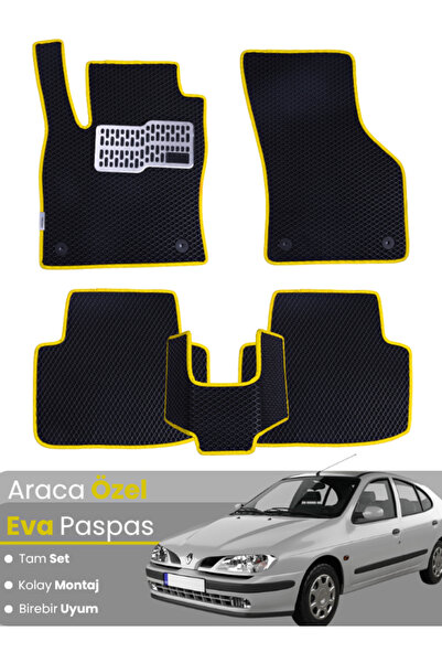 stiloto مجموعة كاملة من دواسات EVA متوافقة مع رينو ميجان 1 (1995-2002) - دواس...