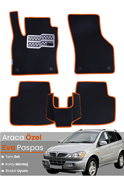 stiloto مجموعة كاملة من دواسات EVA متوافقة مع سيارة سانغيونغ كايرون (2005-201...