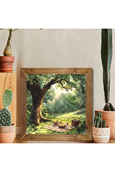 Tuba Decor Tablou pătrat cu rama din lemn