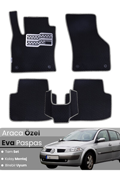 stiloto RENAULT MEGANE 2 SEDAN (2002-2008) Uyumlu EVA Paspas Tam Set–Oto Pasp...