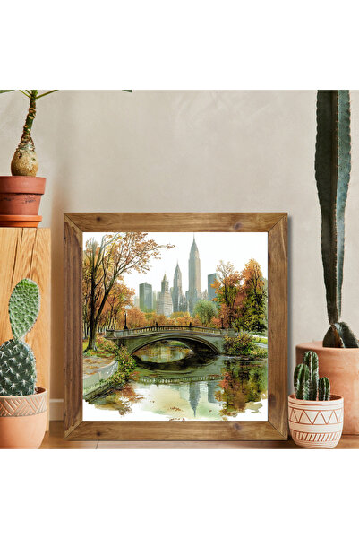 Tuba Decor Tablou pătrat cu rama din lemn