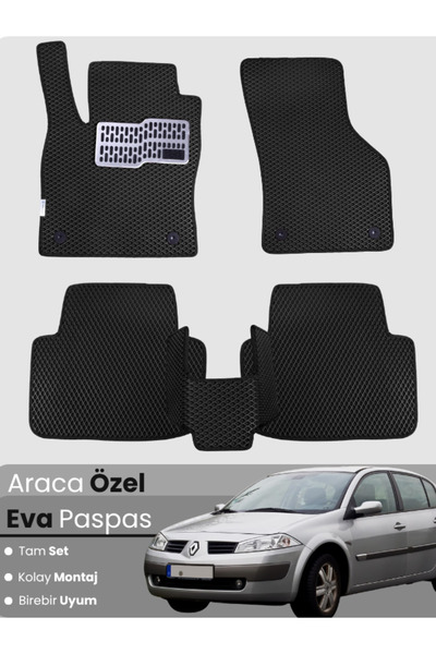 stiloto RENAULT MEGANE 2 SEDAN (2002-2008) Uyumlu EVA Paspas Tam Set–Oto Pasp...
