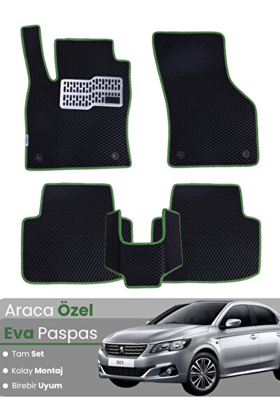 stiloto PEUGEOT 301 (2012-2025) Uyumlu EVA Paspas Tam Set–Araca Özel,Oto Pasp...