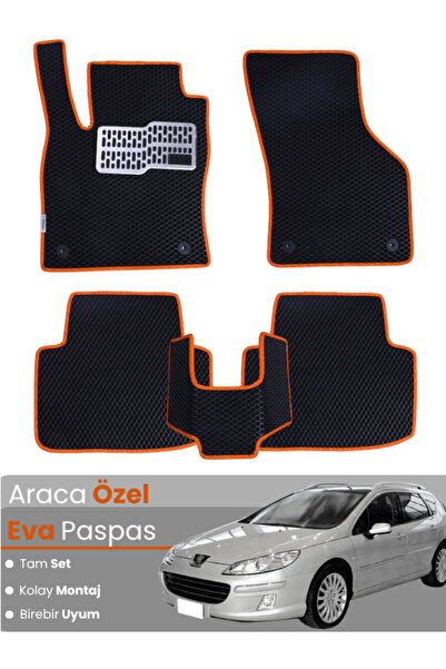 stiloto مجموعة كاملة من دواسات EVA متوافقة مع بيجو 407 ستيشن واجن (2004-2010)...